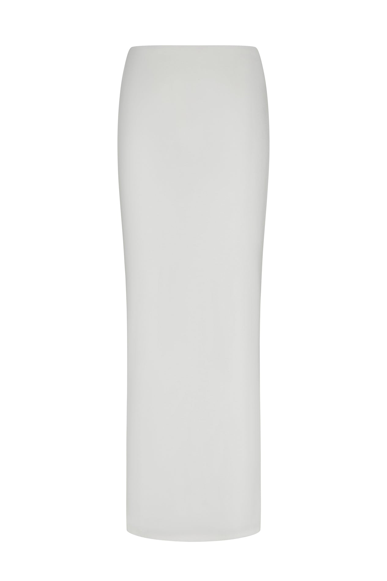 Everyday Jersey Maxi Skirt in White, front view.